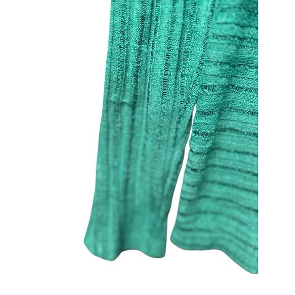 Jones New York Women’s Green Open Front Drape Cardigan Size M - Picture 4 of 10